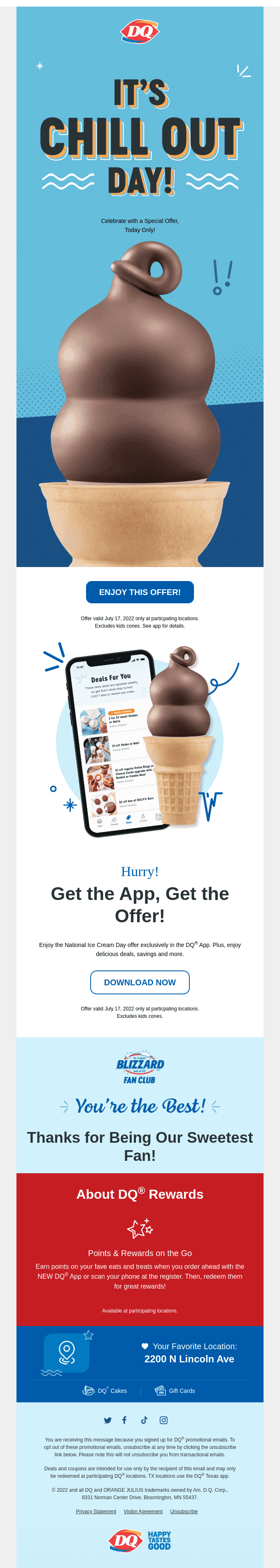 Get $1 OFF any size dipped cone & celebrate National Ice Cream Day!🍦🙌