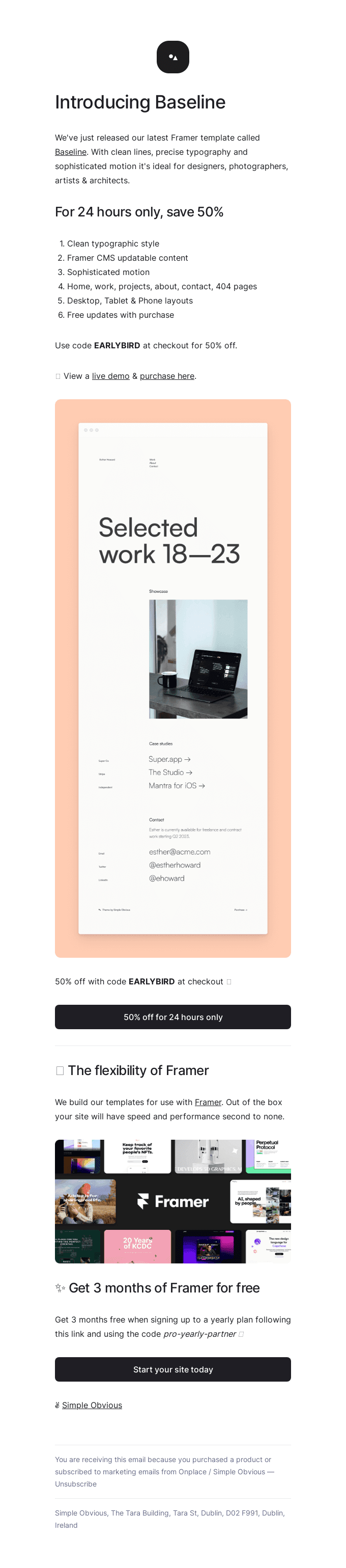 👋 Get 50% off our newest Framer template