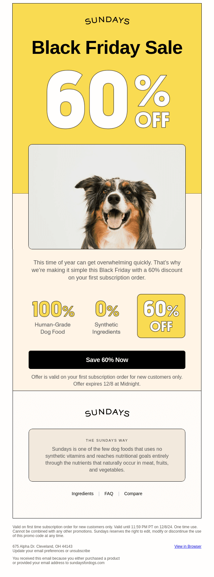 Get 60% off human-grade food for your pups 🐶