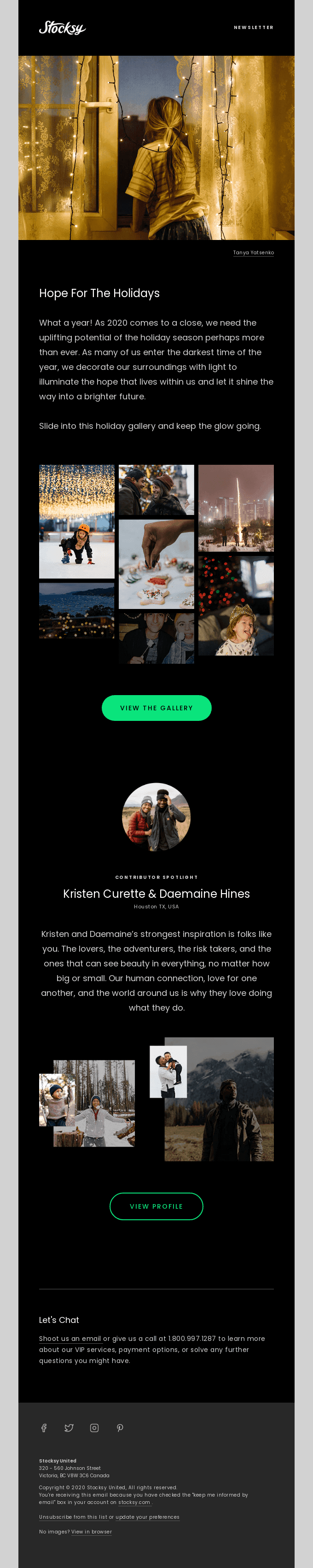 Get a gallery of hope for the holidays