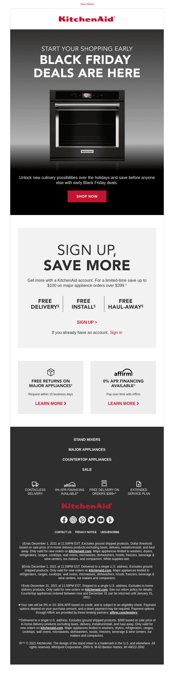 Get a Head Start on Black Friday: Shop KitchenAid.com