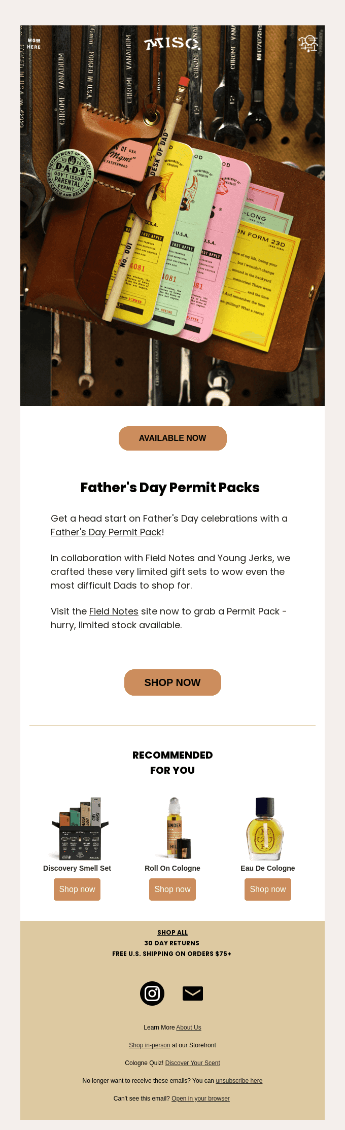 Get a Head Start on Father's Day