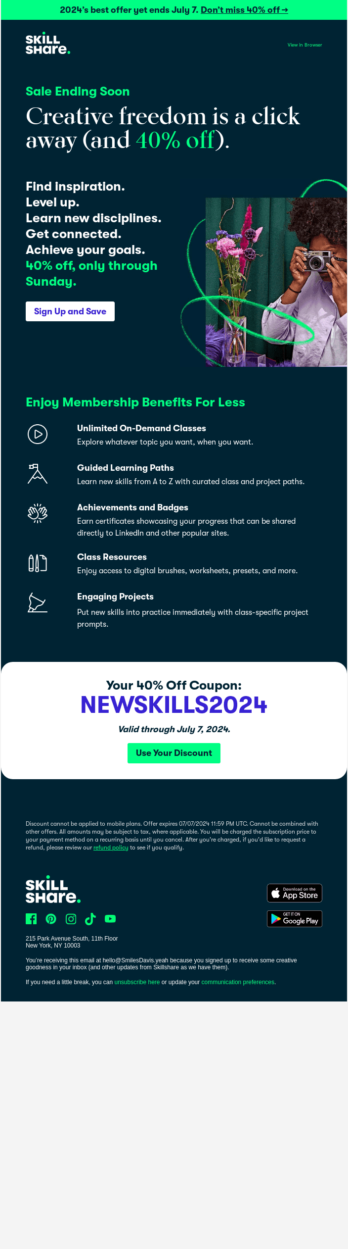 🎆 Get creative freedom for under $5/month 🎆
