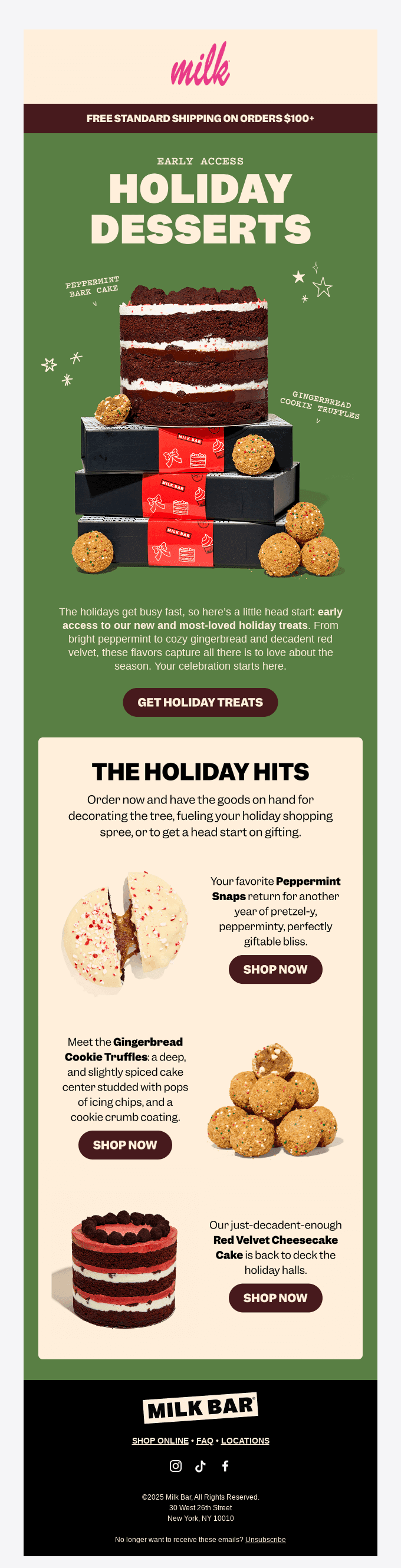 Get first dibs: NEW holiday flavors 🍫