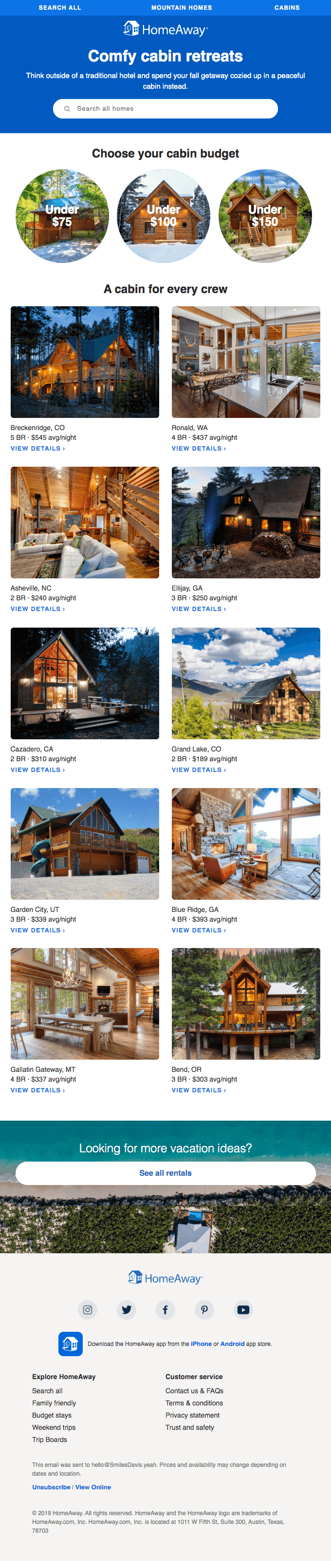 Get in the fall spirit with a cabin stay