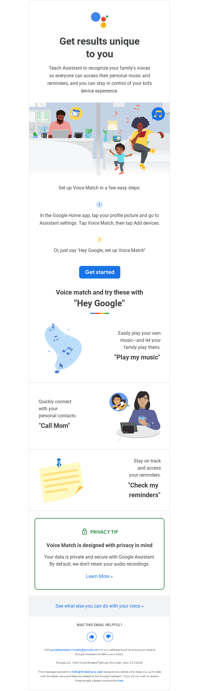 Get personal results for the whole family