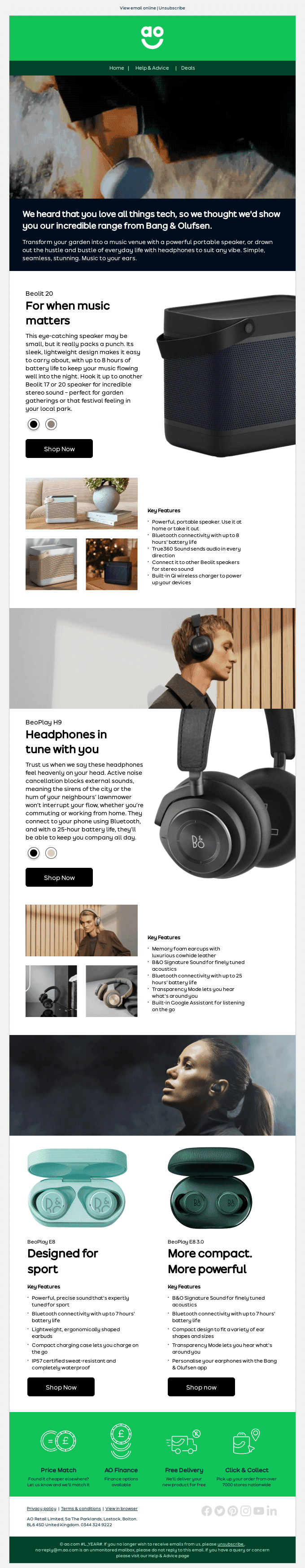 Get set for summer with Bang & Olufsen
