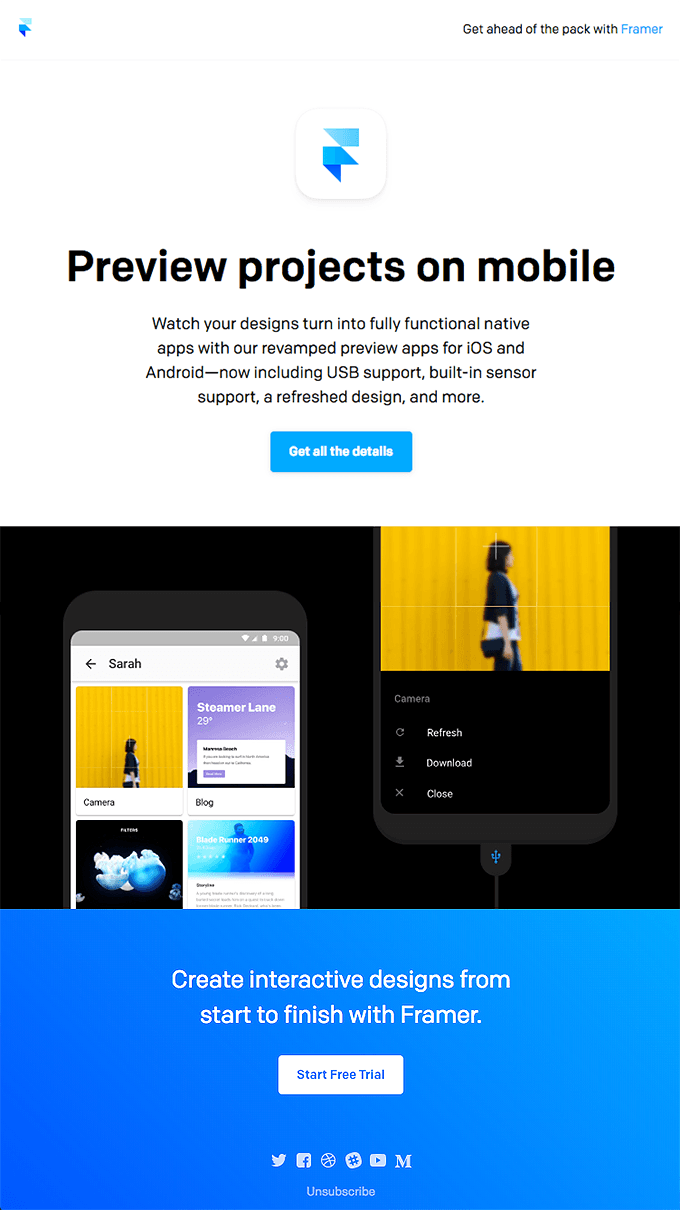 Get the new Framer Preview apps