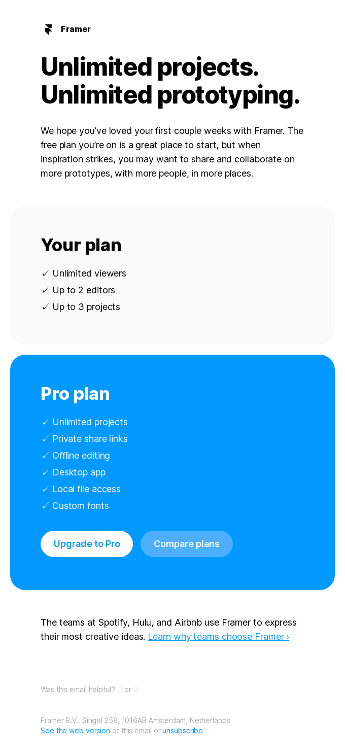 Get unlimited projects and offline editing