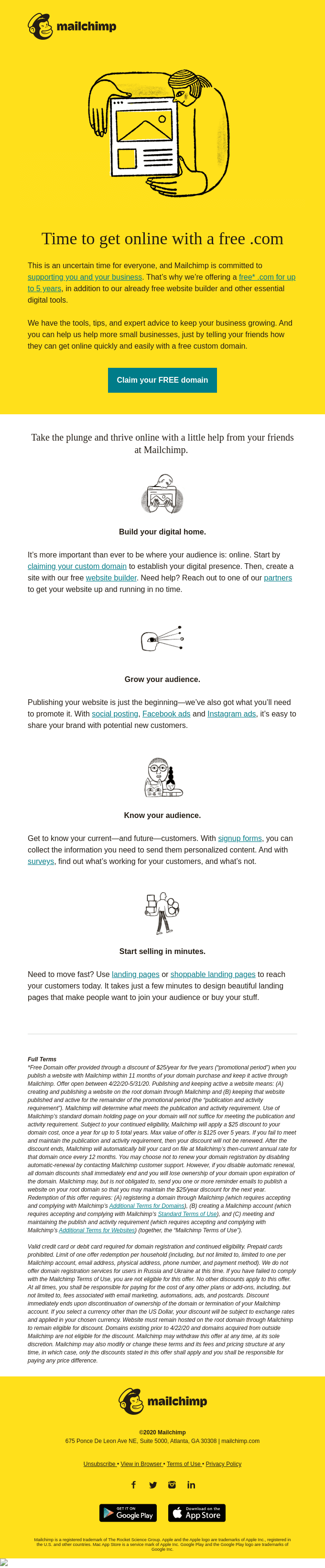 Get Your Free .com: Time to Get Online