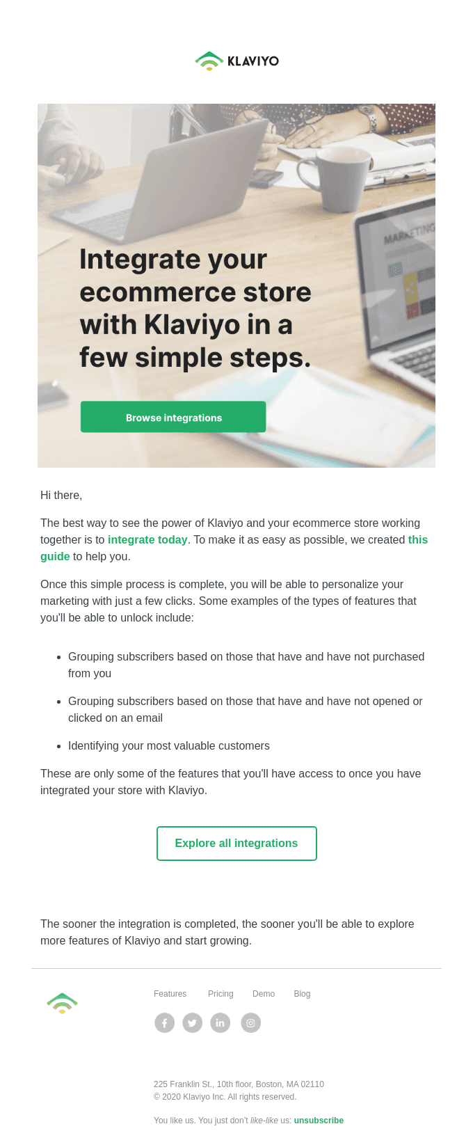 Get your Klaviyo account up and running in a few minutes