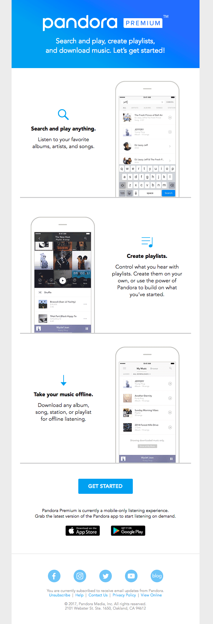 Getting Started With Pandora Premium