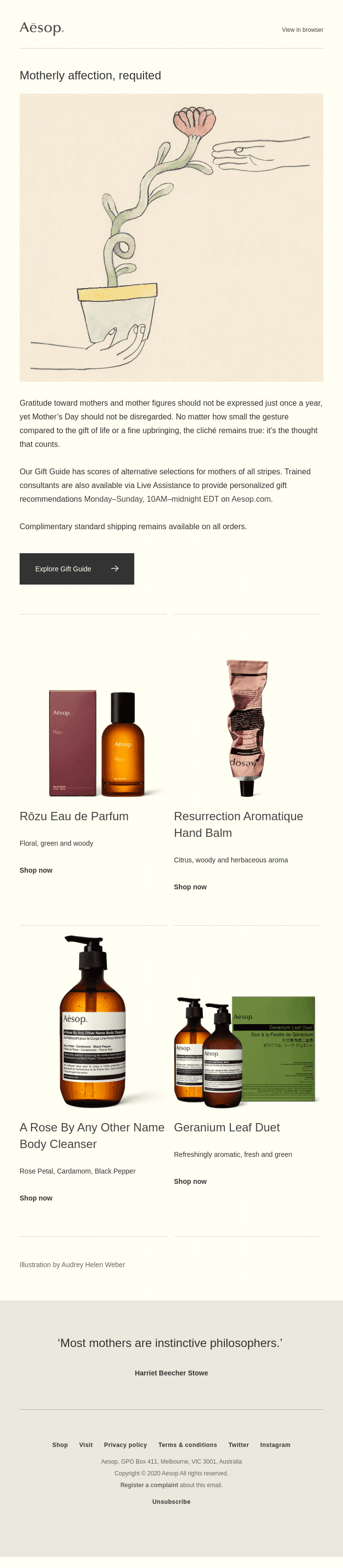 Gift ideas with complimentary shipping