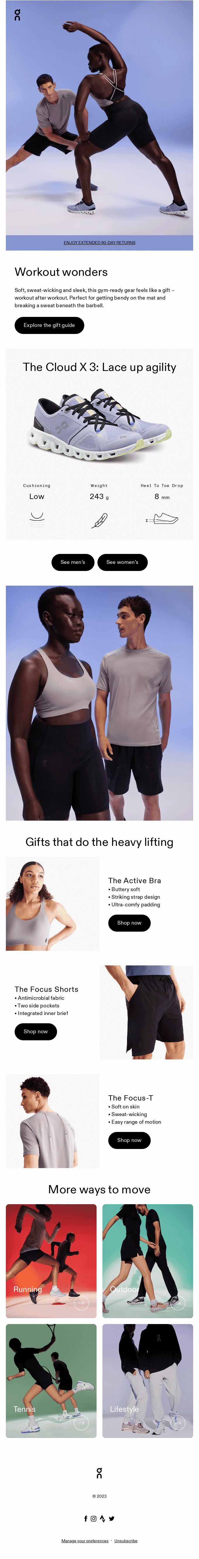 ☁️ Gifts for fitness fans. (Including you.)