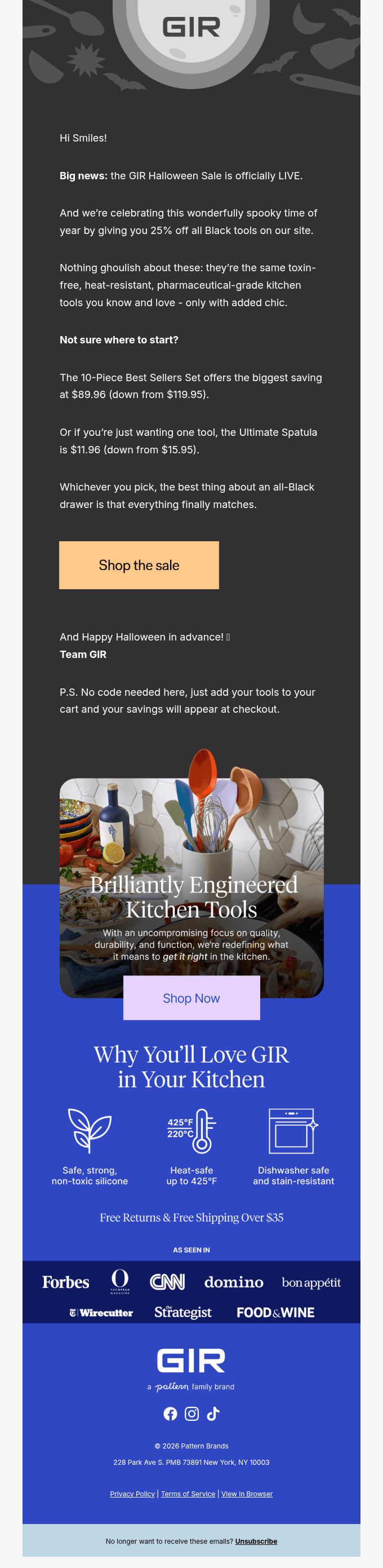 Reminder: it’s 25% off all Black tools