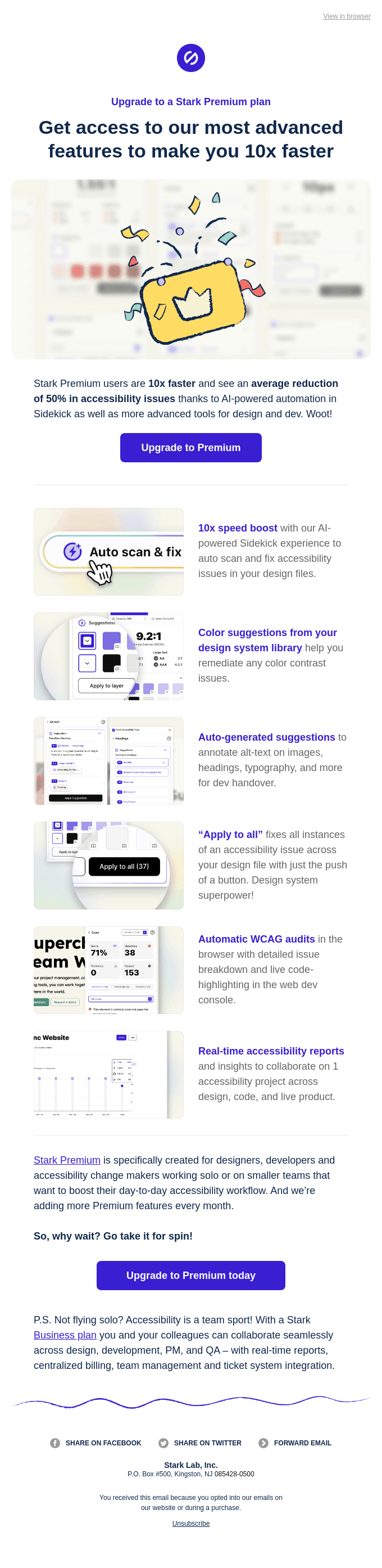 Go Premium and 10x the speed of your accessibility workflow.