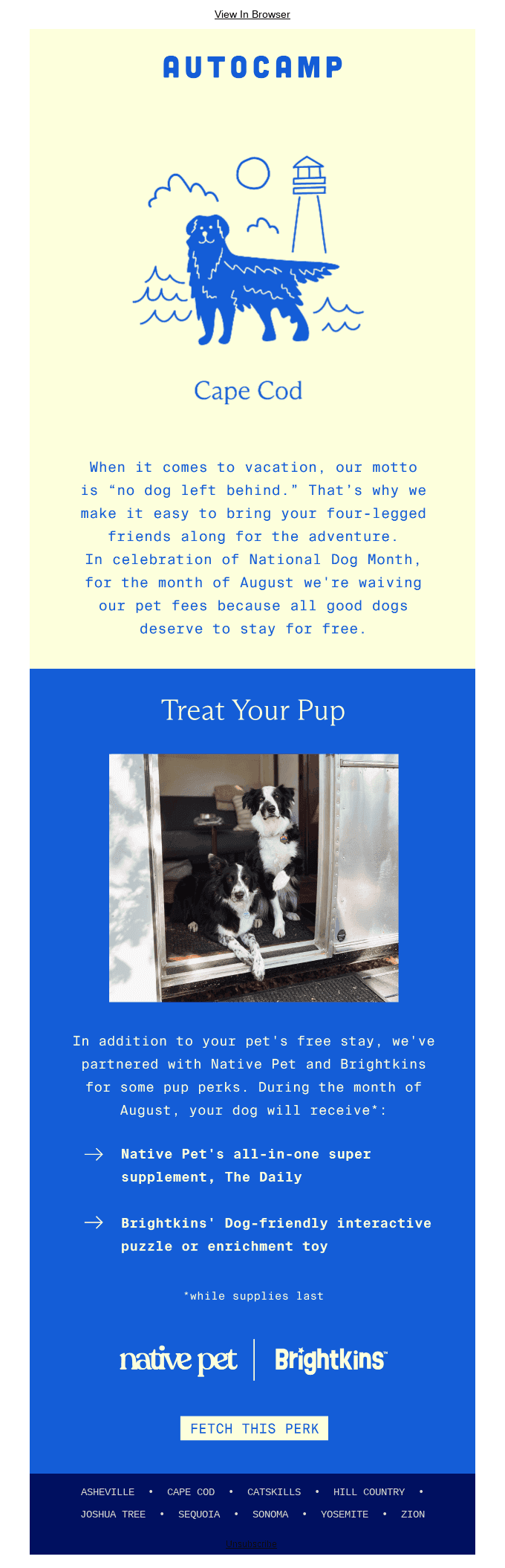 Good dogs deserve to stay for free