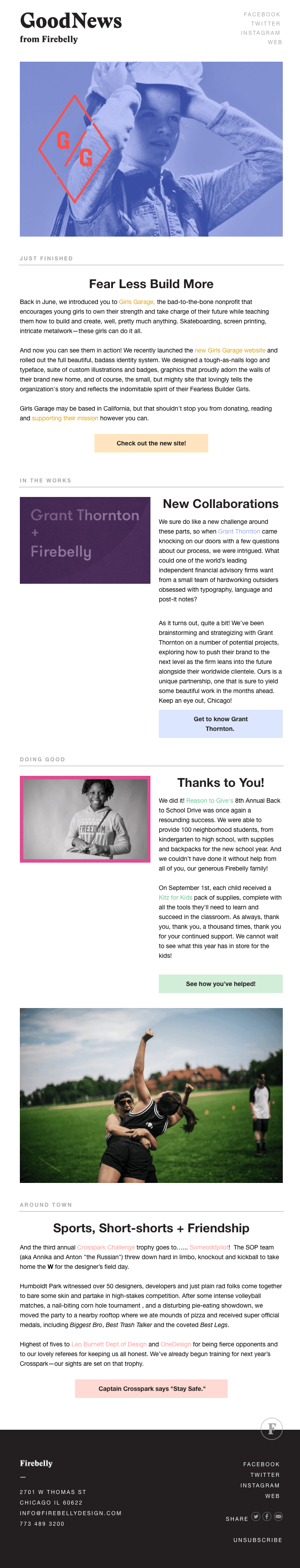 goodNews from Firebelly: September 2016