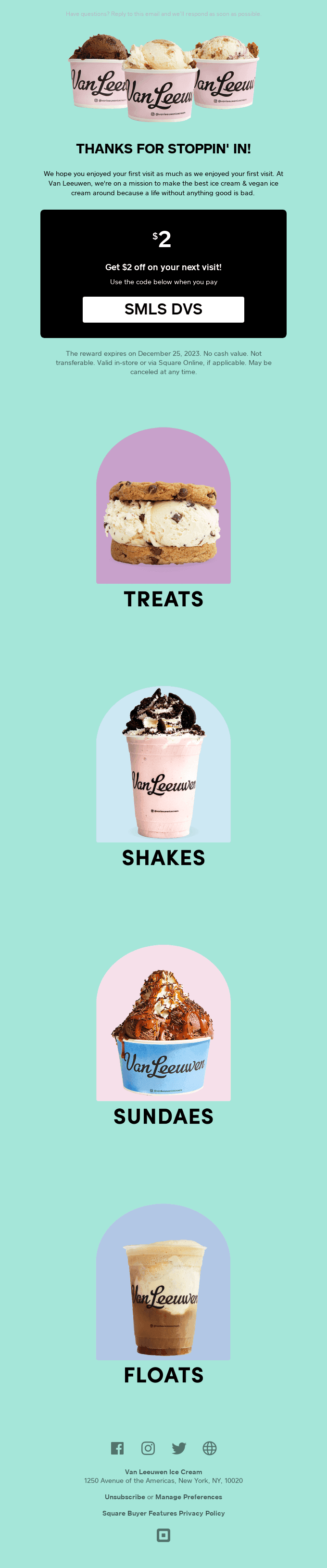 Good taste gets rewarded. Open to save on your next visit!