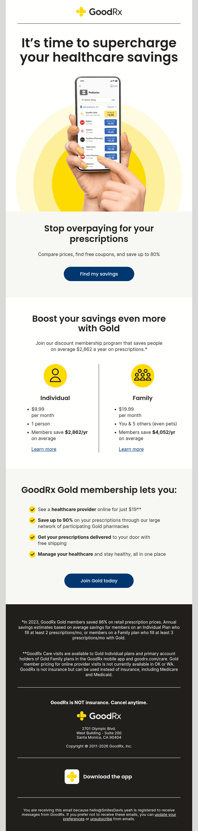 GoodRx offers a lot more than healthcare info
