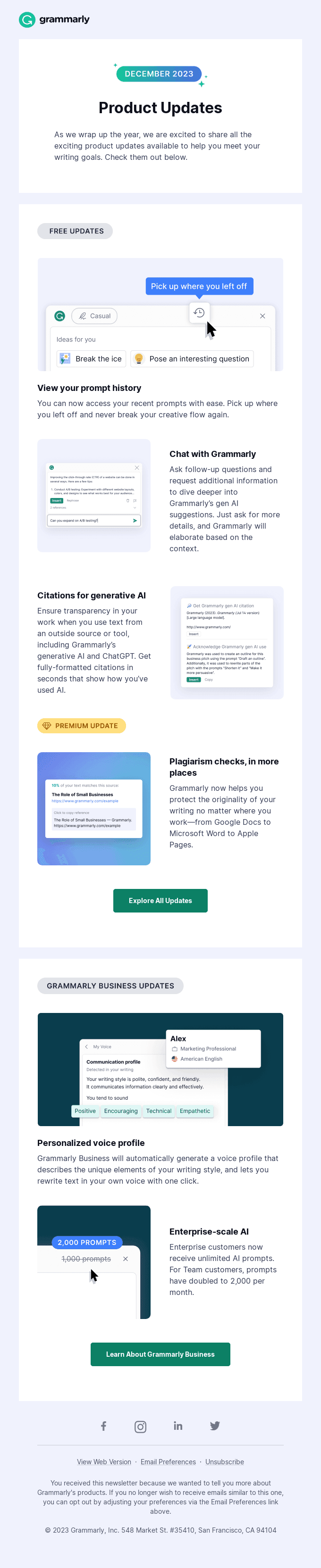 🚀 Grammarly product updates have arrived