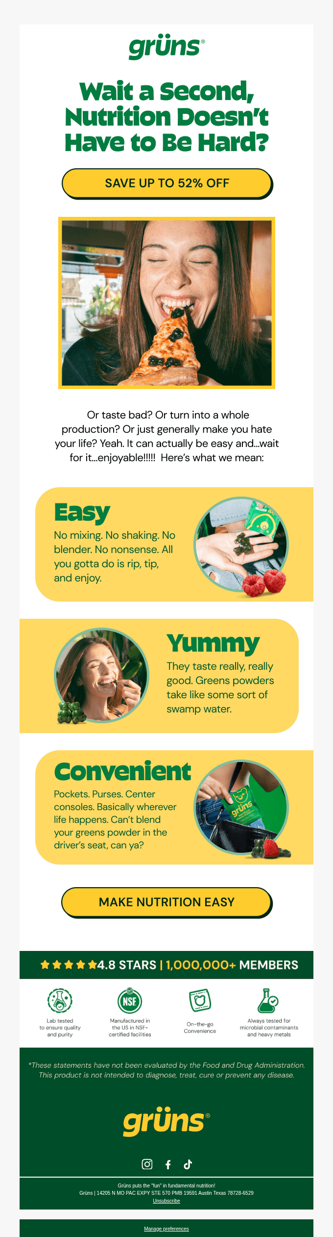 Up to 52% off easy daily nutrition