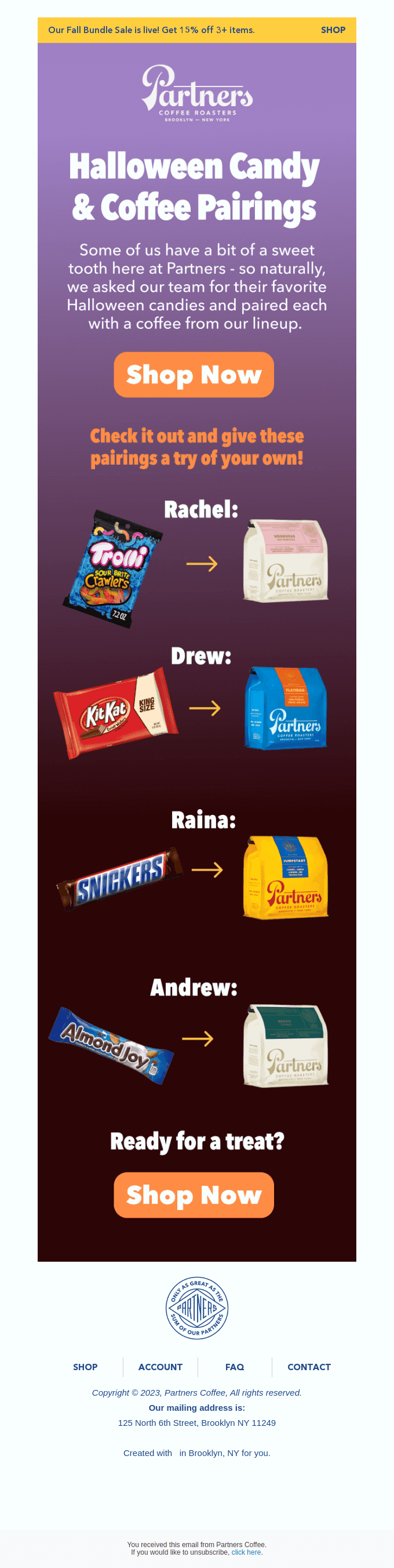 Halloween Candy & Coffee Pairings? You know it!