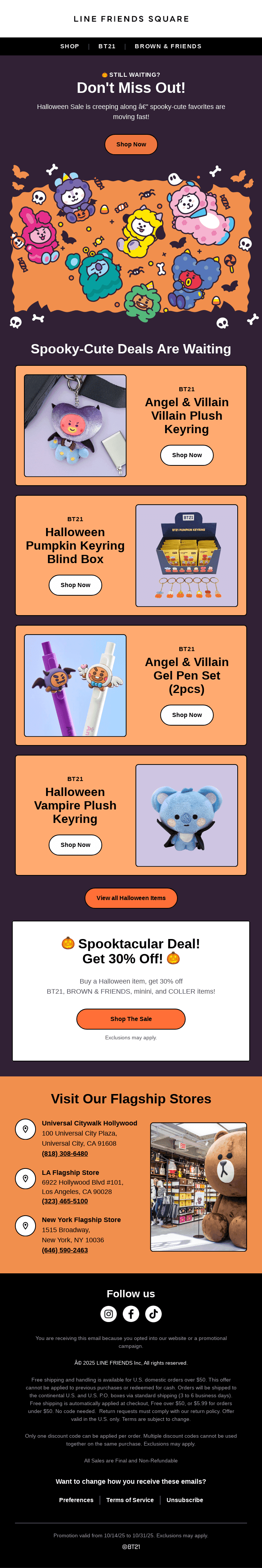 🕸️Halloween Deals Are Creeping Away Fast at 30% Off