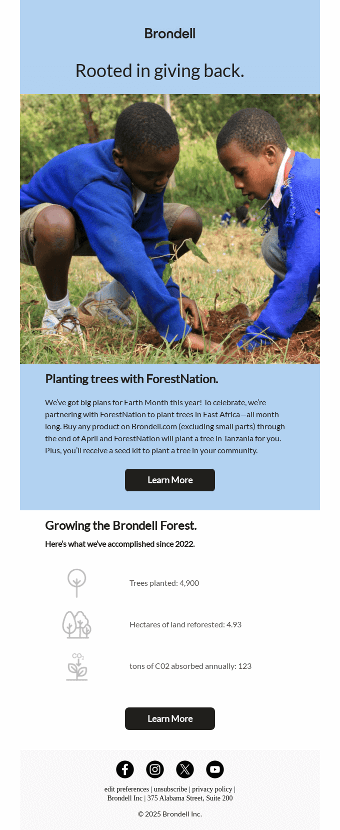 Happy Earth Month, from Brondell.