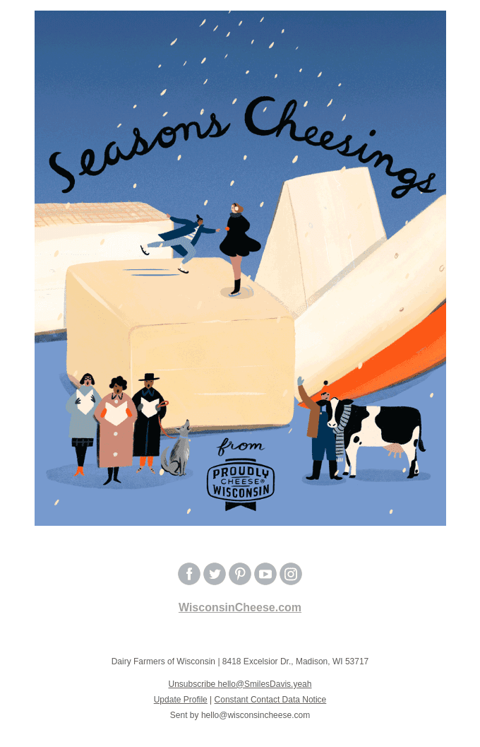 Happy Holidays from Wisconsin Cheese!