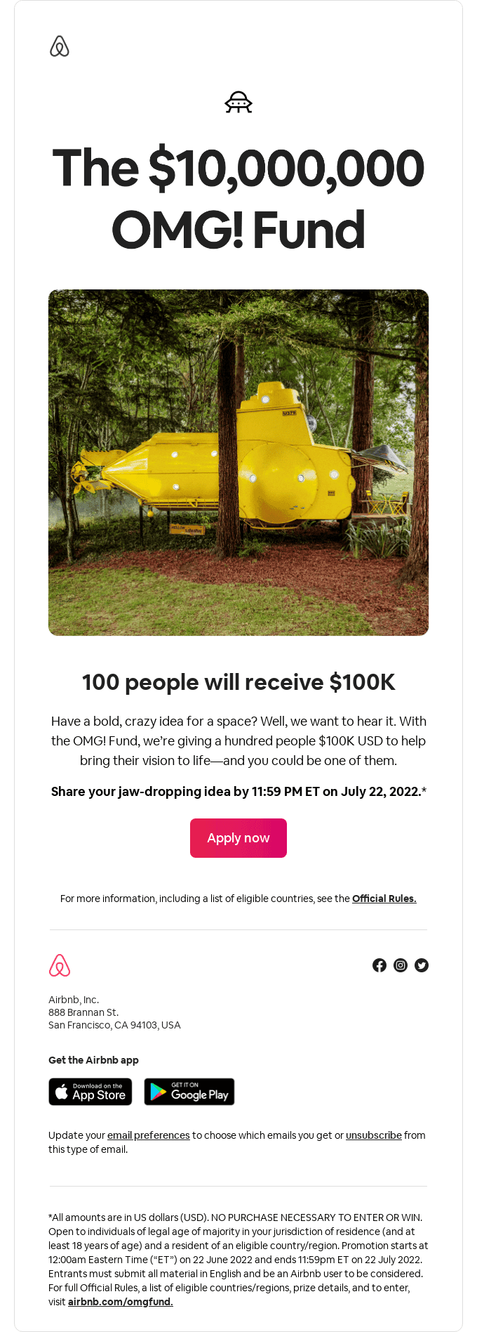 Have a crazy idea for a space? You could get $100K to build it.