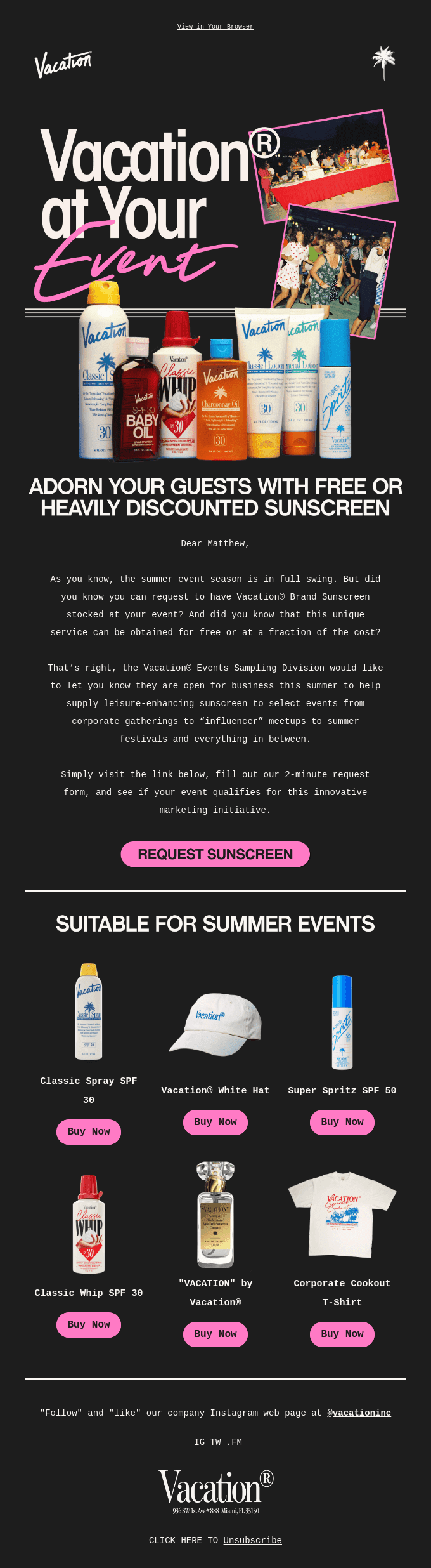 Have An Event? Want Free Vacation® There?