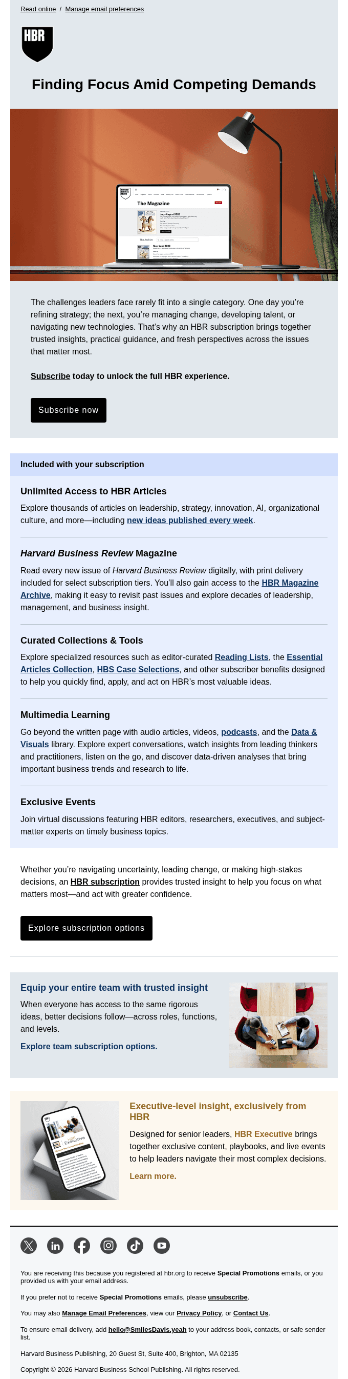 One subscription. Multiple ways to stay ahead.