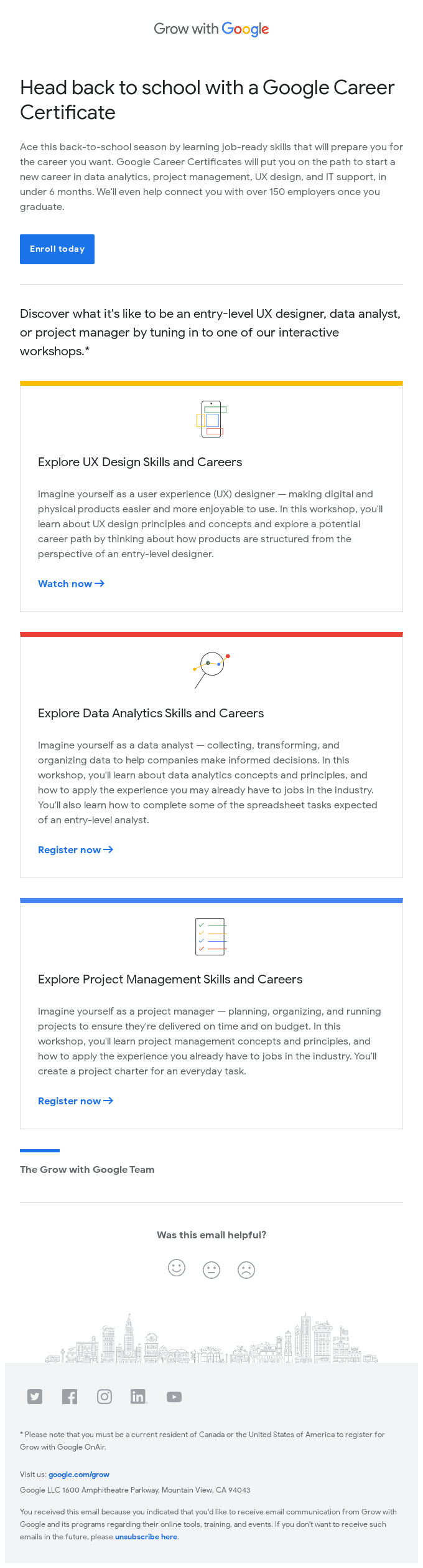 Head back to school with a Google Career Certificates
