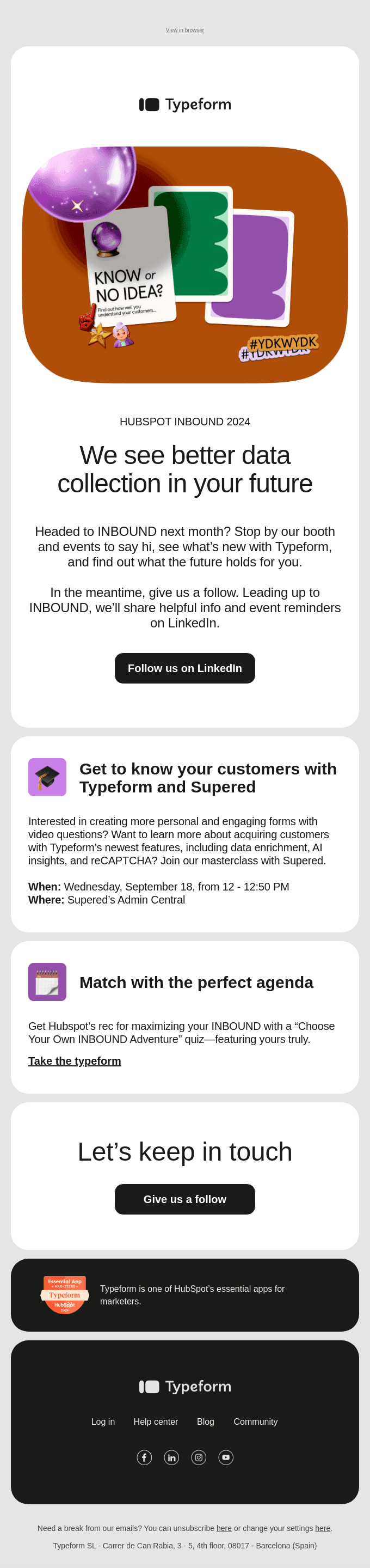 Headed to INBOUND? Save this email ⭐