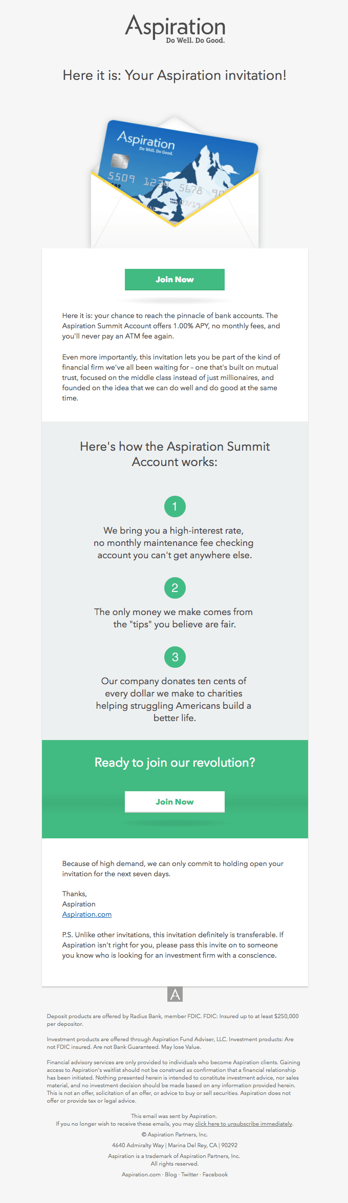 Here it is: Your Aspiration invitation!