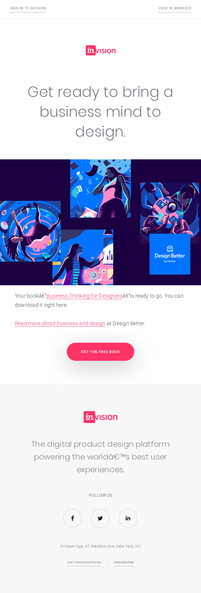 Here’s your book: Business Thinking for Designers