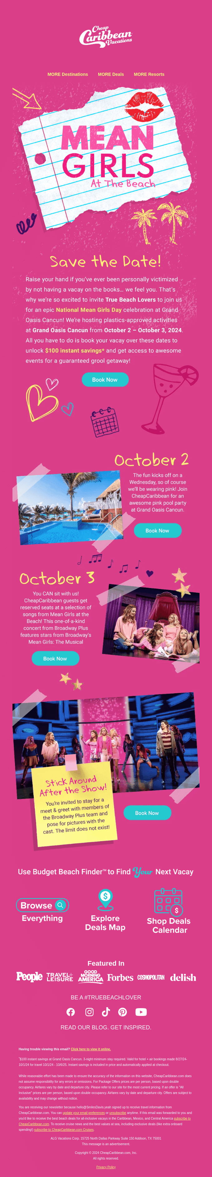 Hey, Beaches! National Mean Girls Day Is About to Be SO Fetch 🏝️🎶💞