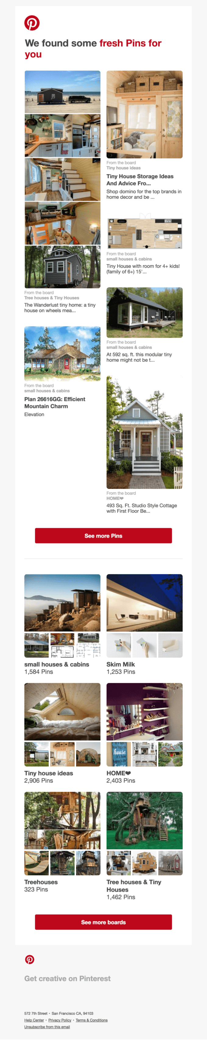 Hi, Bart! We found new Tiny House Storage and Tiny House Pins and boards for you!