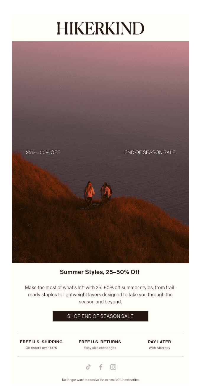 This week only: 25-50% off summer styles