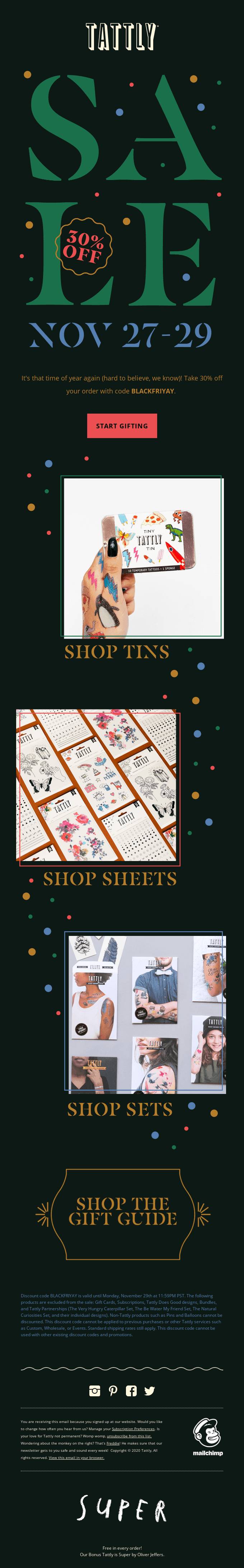 Hooray! It's Our Black Friday Sale!