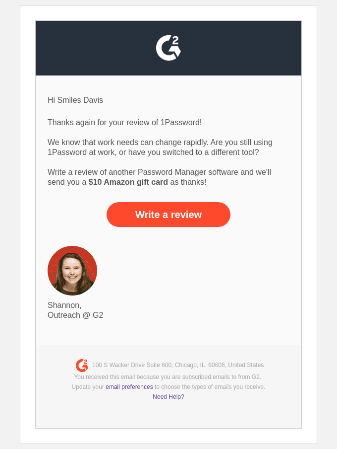 How are things going with 1Password?