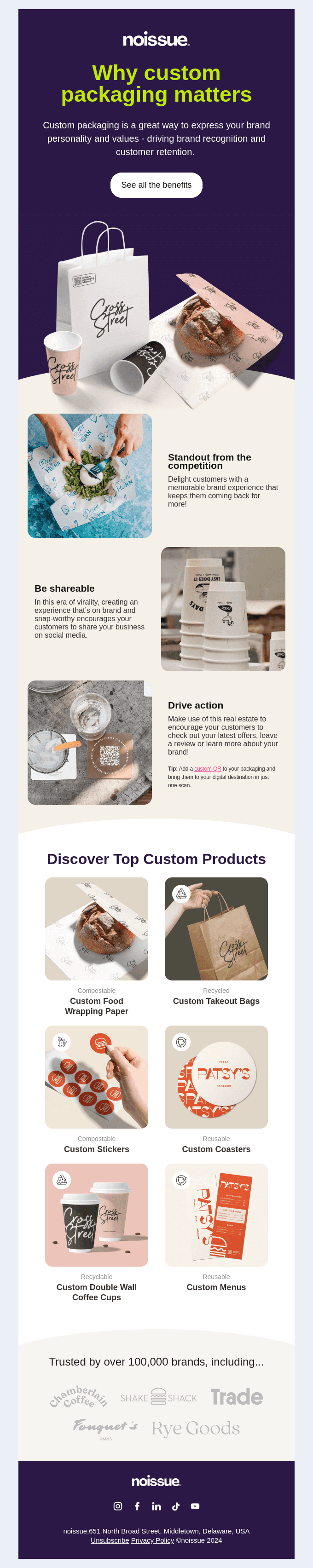 How custom packaging benefits your brand