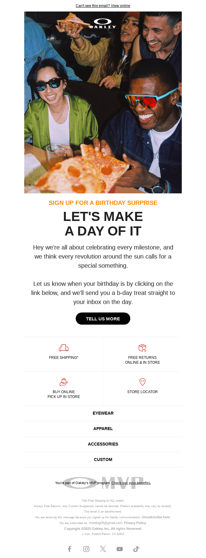 How Does A Birthday Surprise Sound?