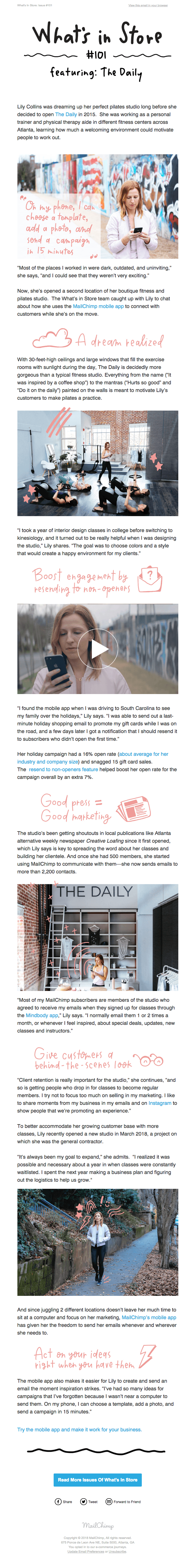 How The Daily makes the most of the MailChimp mobile app
