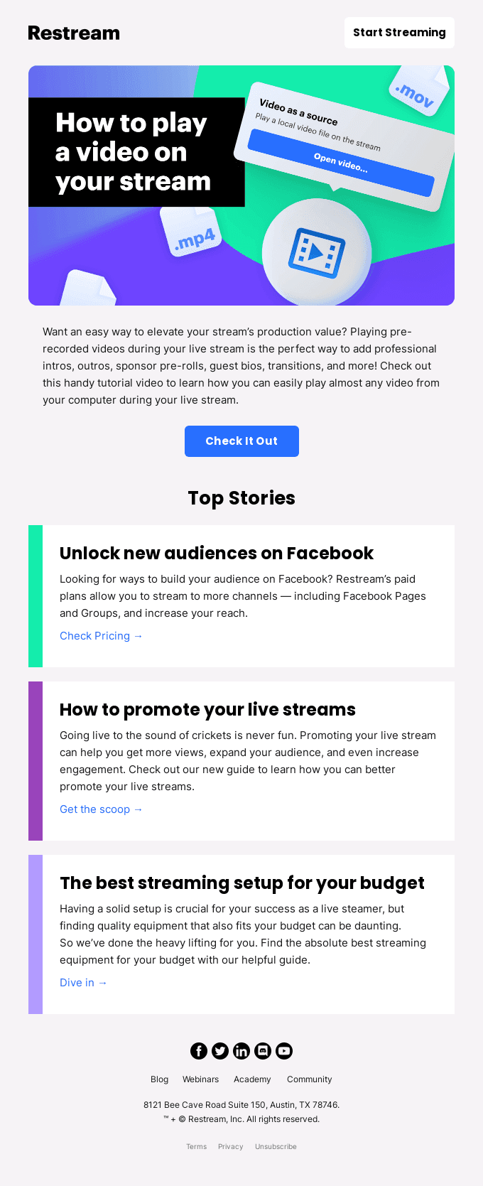 🌟 How to spice up your stream + expand your Facebook reach