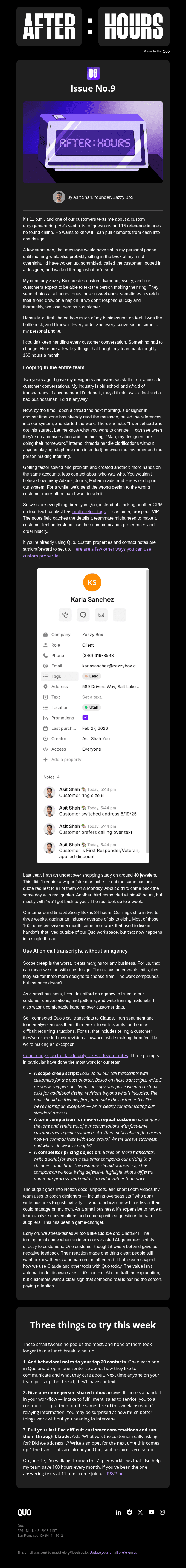 How we save over 160 hours per month