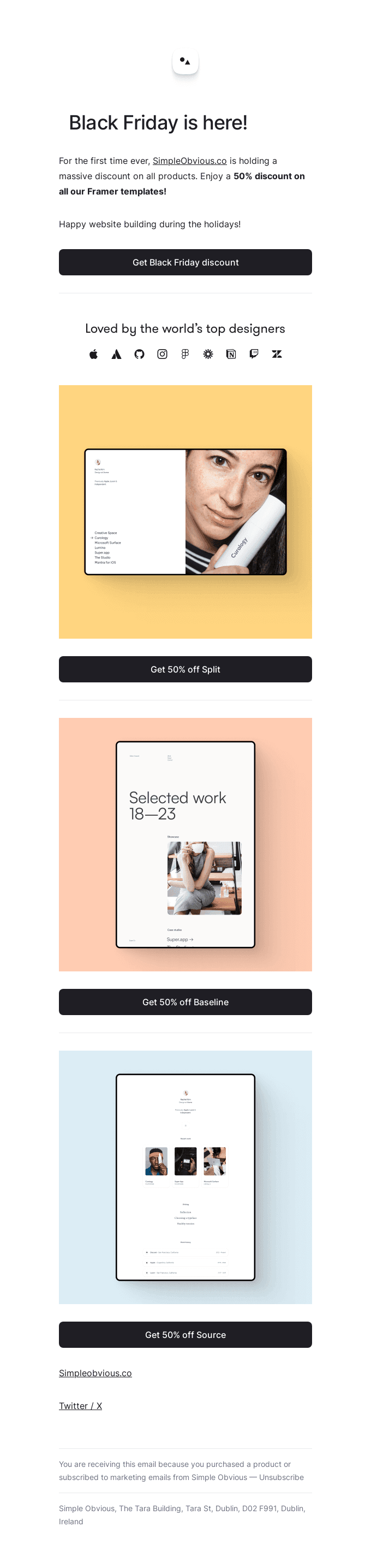 🖤 Huge Discount 50% off all templates 🖤