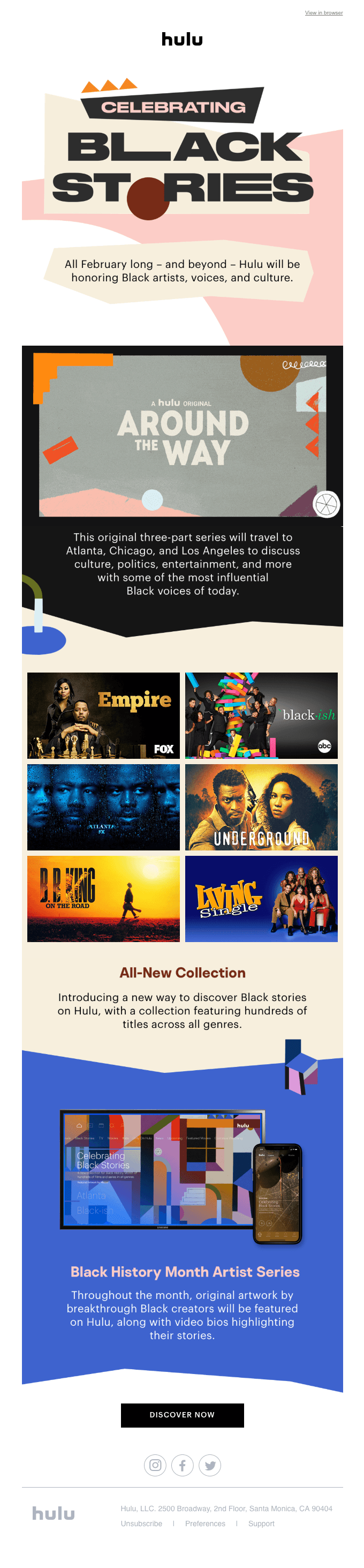 Hulu Celebrates Black History Month