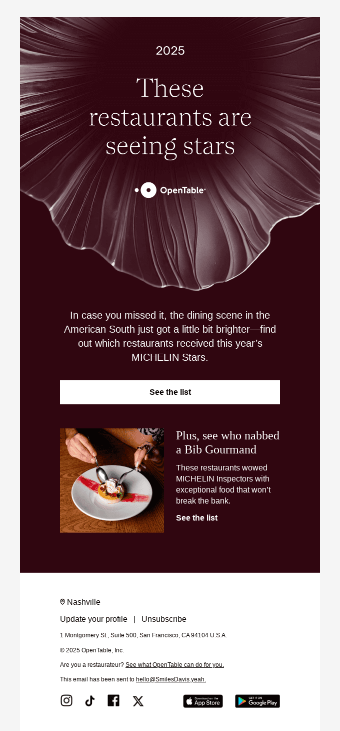 ICYMI: The 2025 MICHELIN Stars of the American South